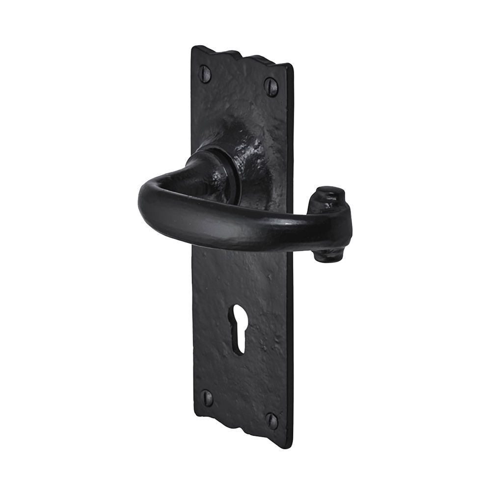 Devoran Lever Door Handle - Black - (Sold in Pairs)